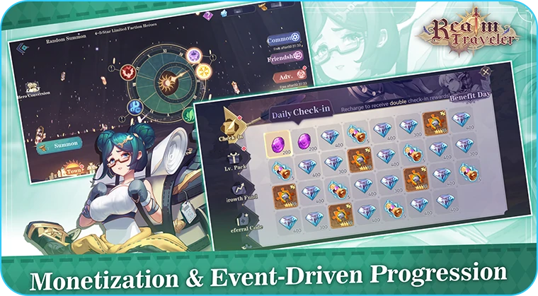Monetization & Event-Driven Progression